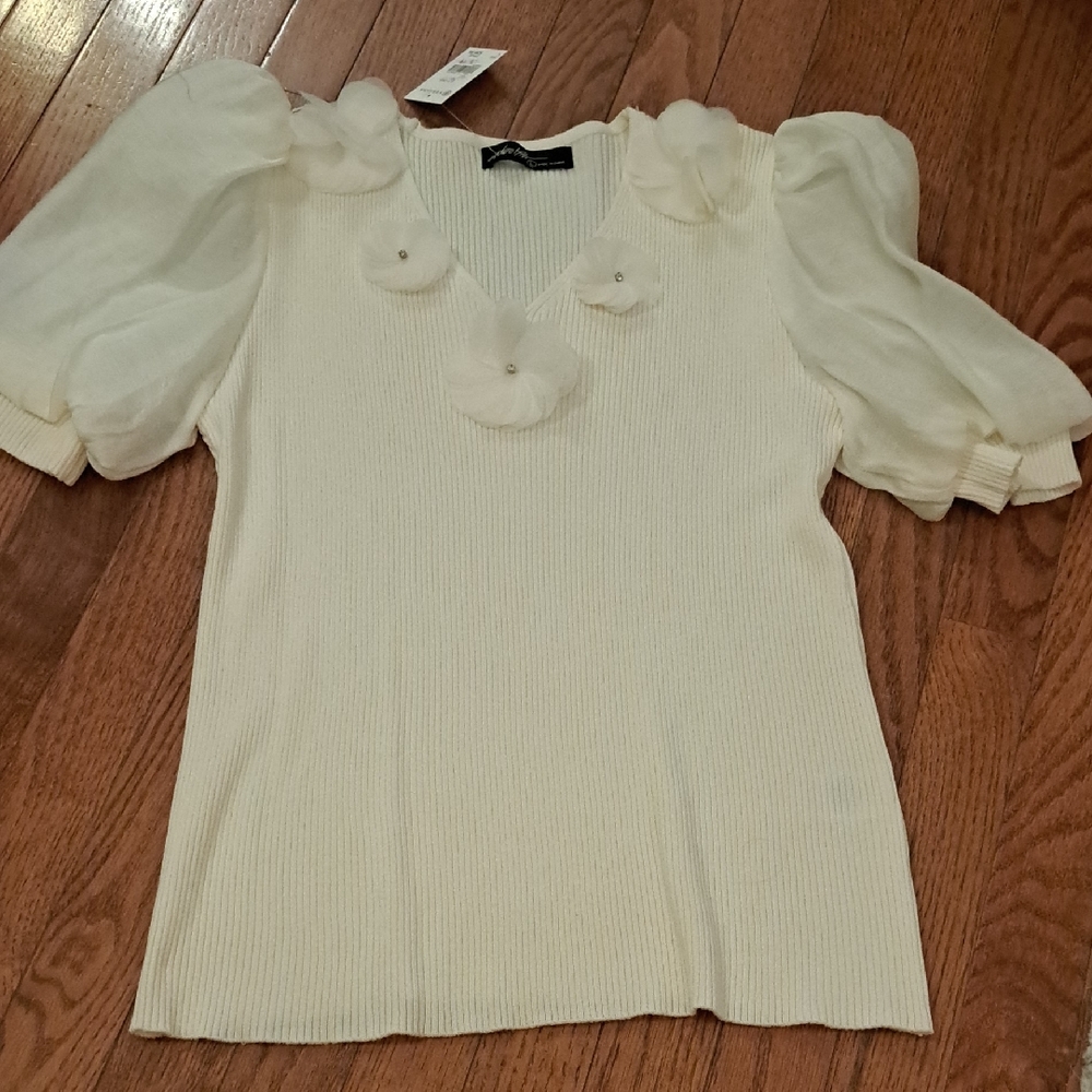 Versona Cream Puff Sleeve Blouse